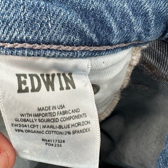 EDWIN Marli Ankle in Blue Horizion Medium Wash Denim Jean // 31 - Picture 11 of 12